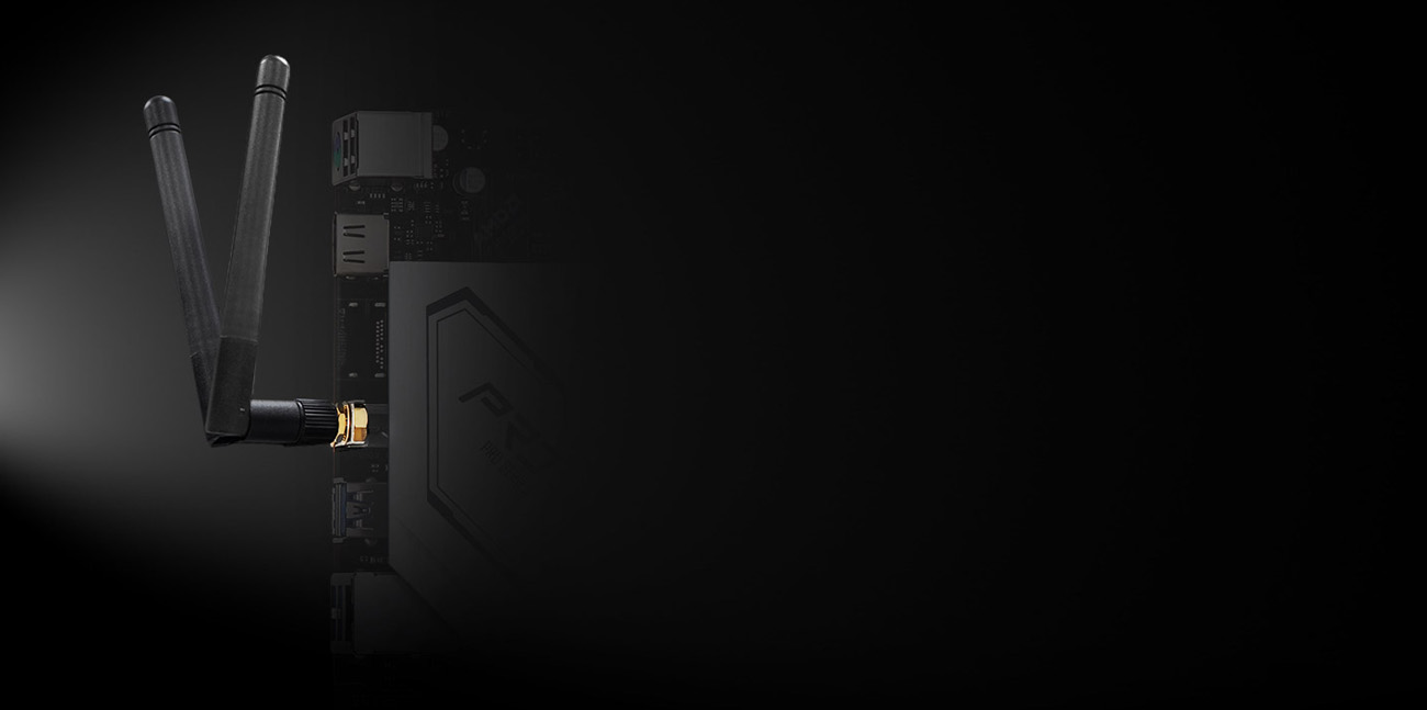 A 802.11ac WiFi (2.4G / 5G WiFi) module is in a port of the motherboard.